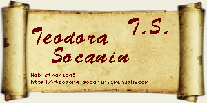 Teodora Soćanin vizit kartica